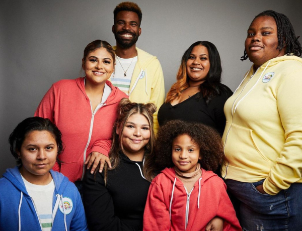 foster children wearing barely canadian hoodies