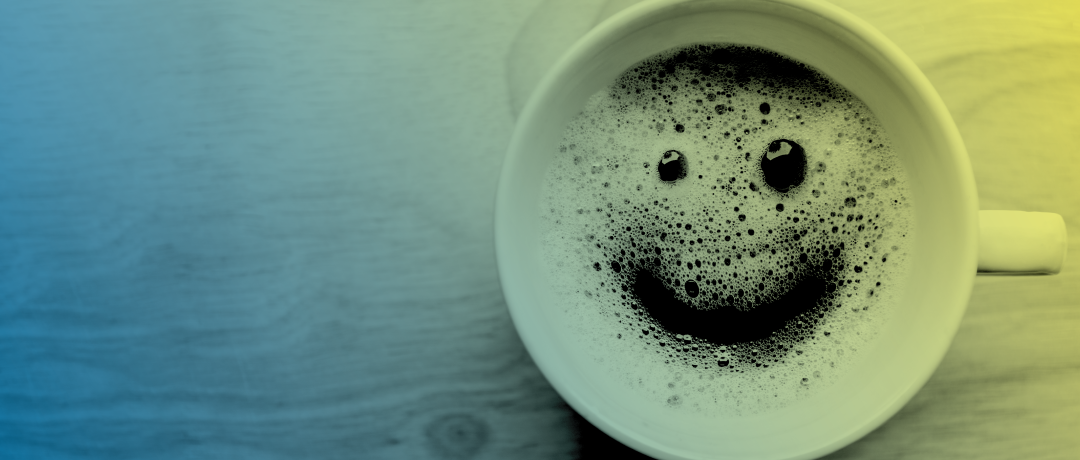 smiling cup of coffee