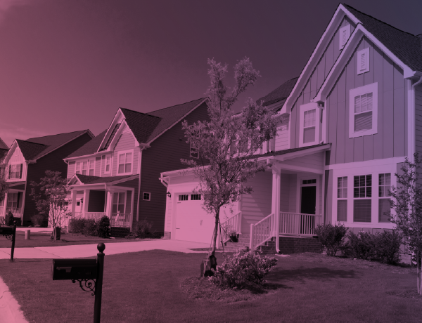 Neighborhood home exteriors