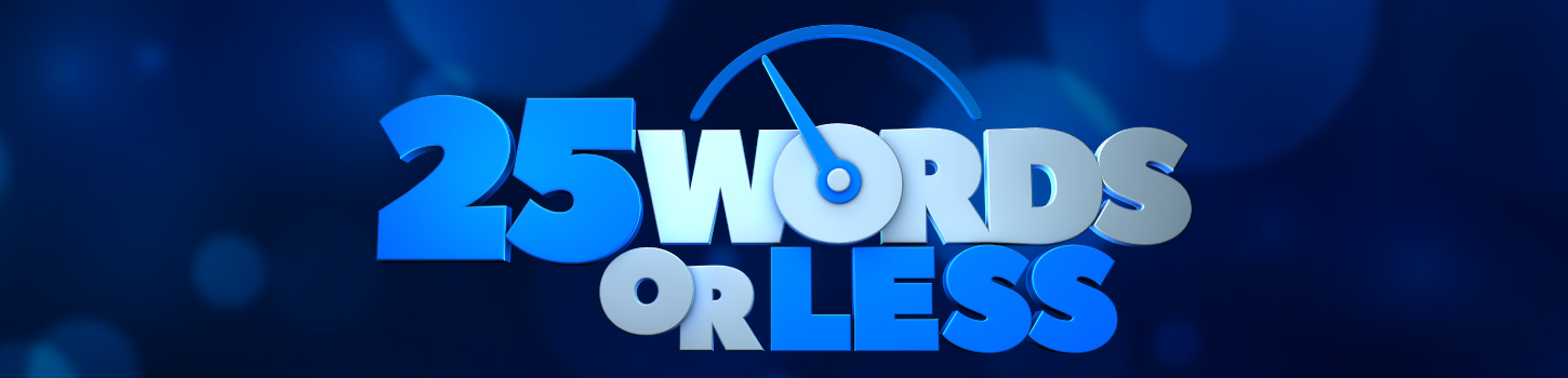 25 words or less logo