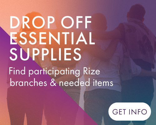 drop off essential supplies