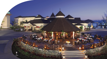 cabana bar at night